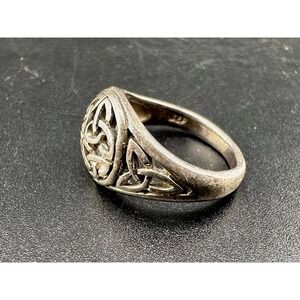 Celtic Trinity Knot Sterling Silver 925 Ring Size 9 051 (47)